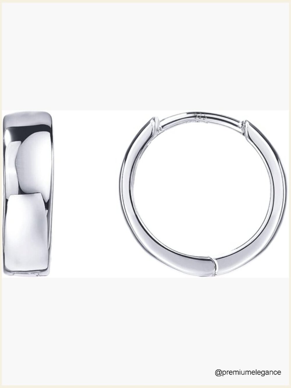 14K Gold Plated Sterling Silver Post Huggie Earrings - Small Hoops for Women
